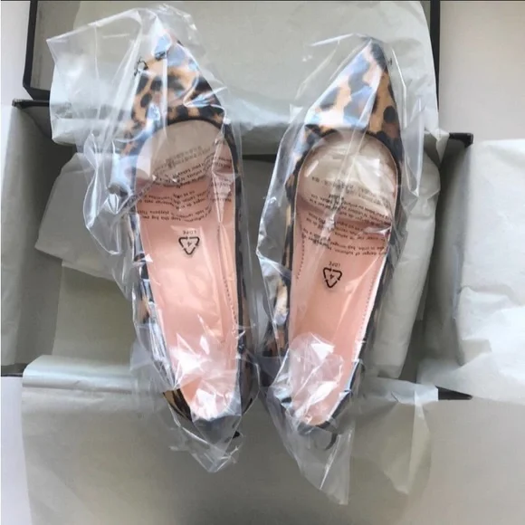 Jcrew NWT NWB Leopard Print calf hair  kitten Heels pump - Picture 3 of 8
